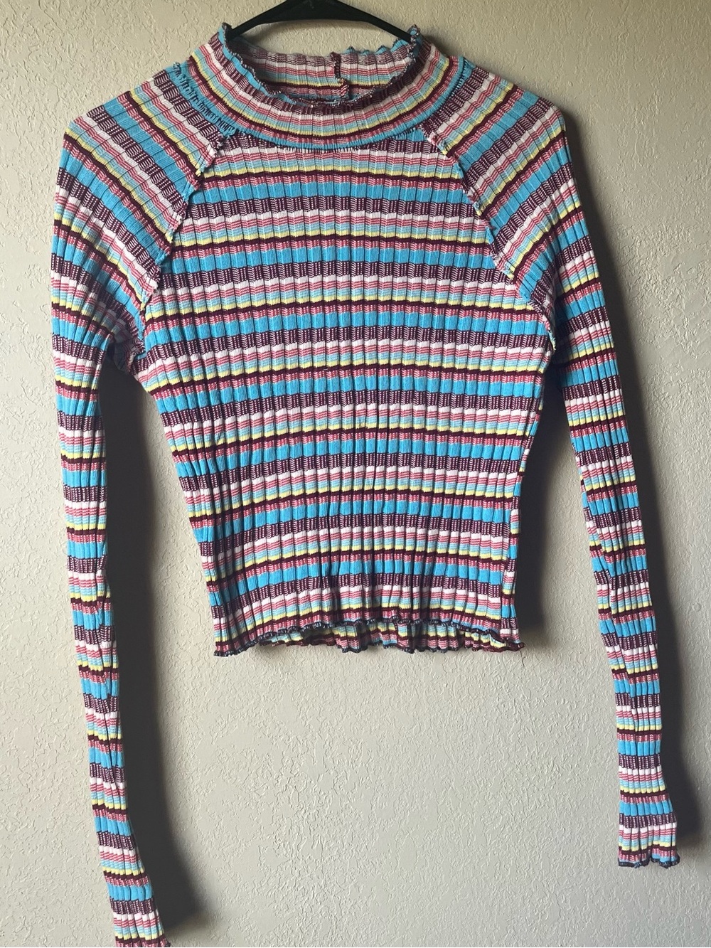 Free People Striped Ribbed Top - Picture 3 of 4